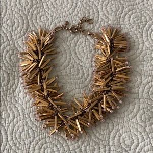 Gold statement necklace